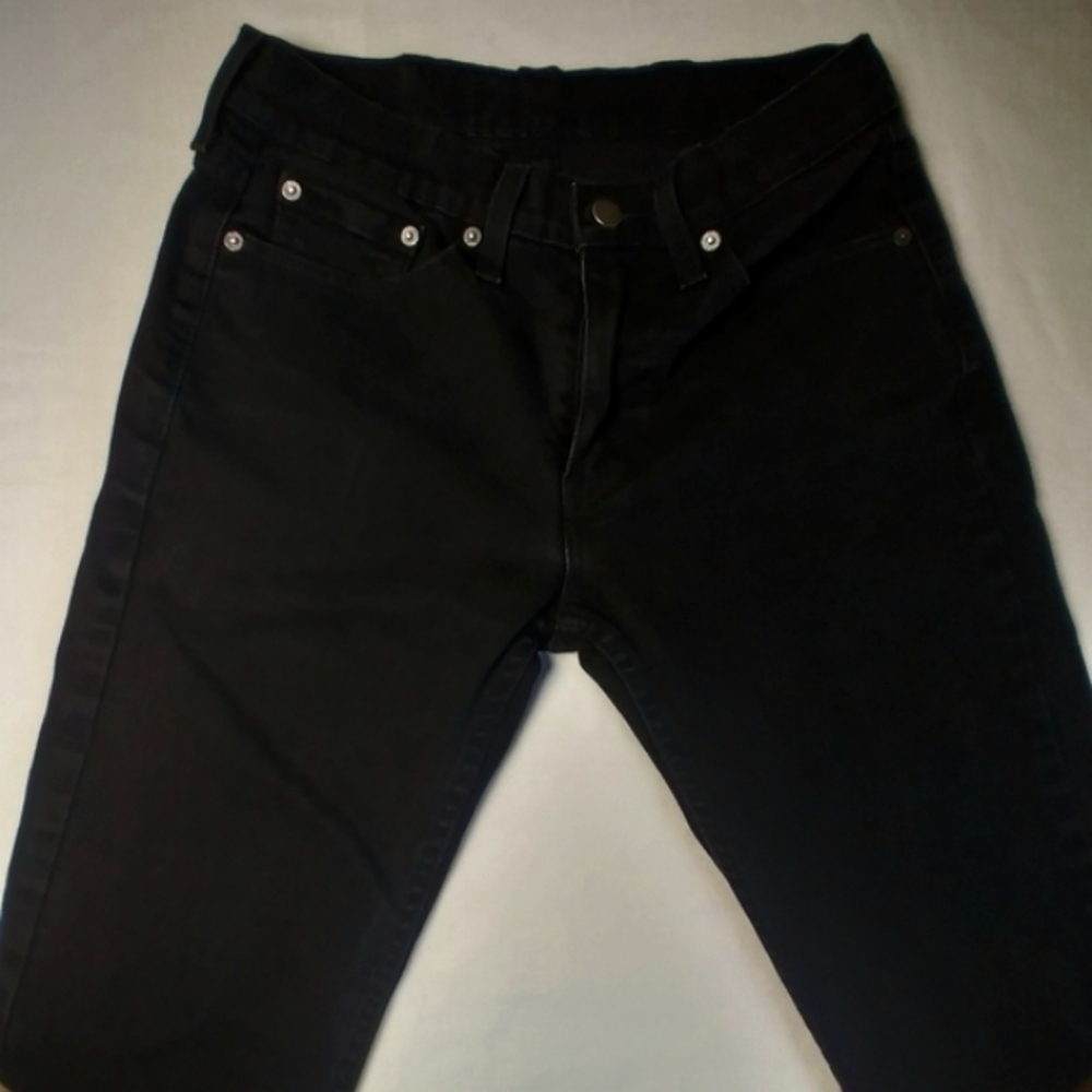 Levis 514 Black Denim Jeans 29x32